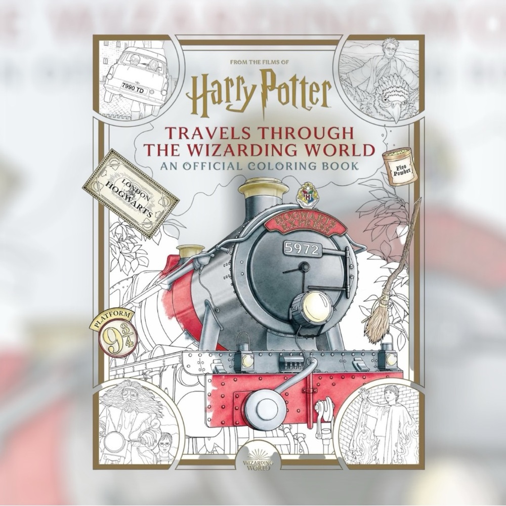 New Harry Potter: Travels Through the Wizarding World: An Official Coloring Book